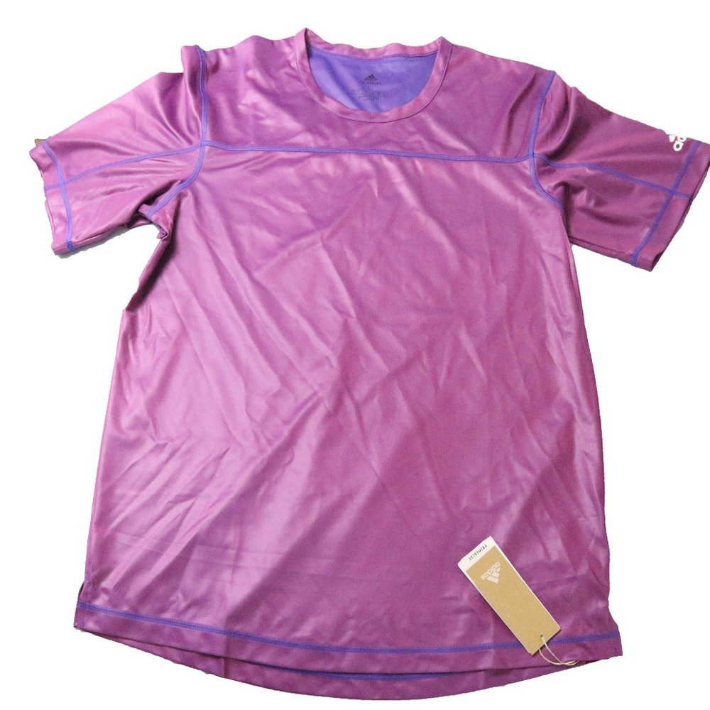 Men's adidas GL0429 Primeblue Tee, Scarlet Mel, Large